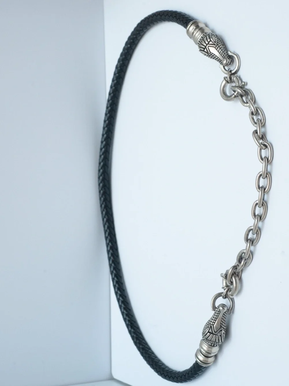 Vintage 1996 Cabot Double Alligator Head Belt & Convertible Necklace 37.5